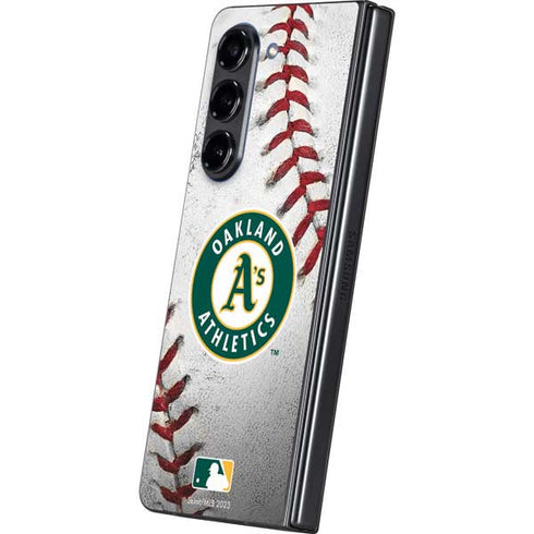 MLB Oakland Athletics Game Ball Galaxy Z Fold5 5G Skin